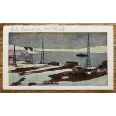 ANTARTIDA BASE BAHIA LUNA ANTIGUA TARJETA POSTAL